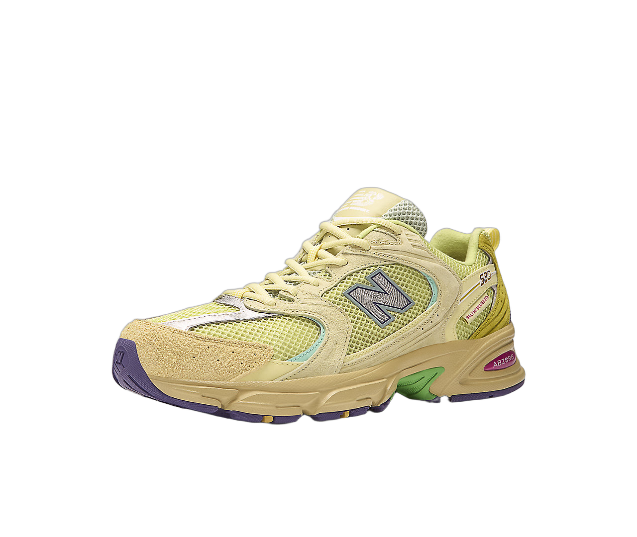 New Balance 530 Salehe Bembury Prosperity Be The Prize, Dusty Yellow/Celery Green (MR530PR)