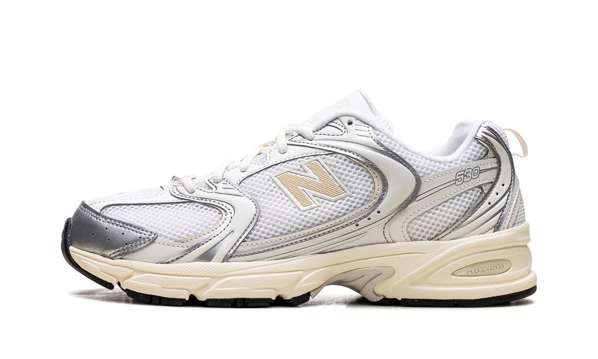 New Balance 530 Silver Metallic Linen