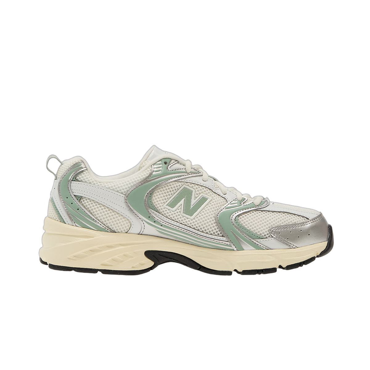 New Balance 530 Silver Metallic Mosaic Green
