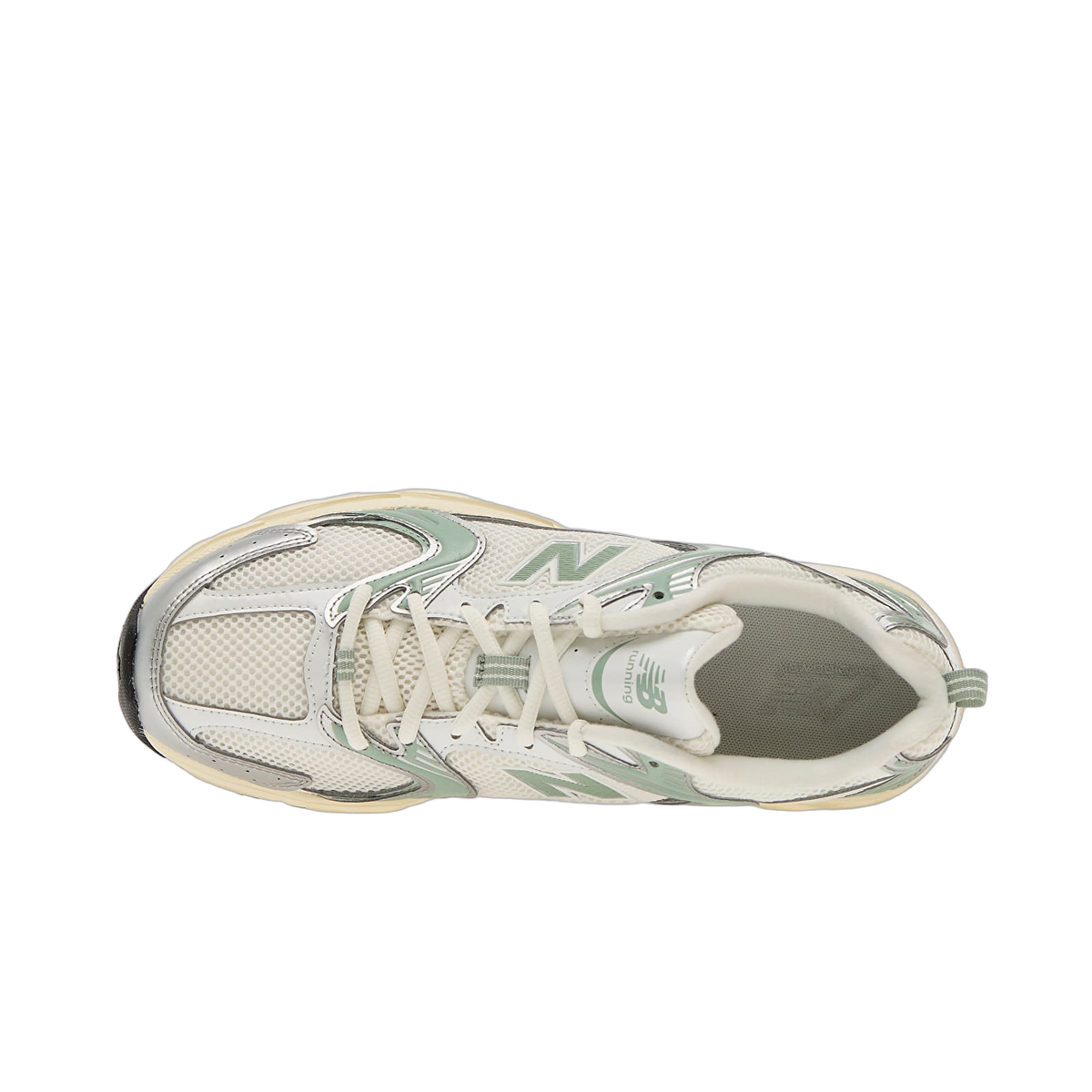 New Balance 530 Silver Metallic Mosaic Green