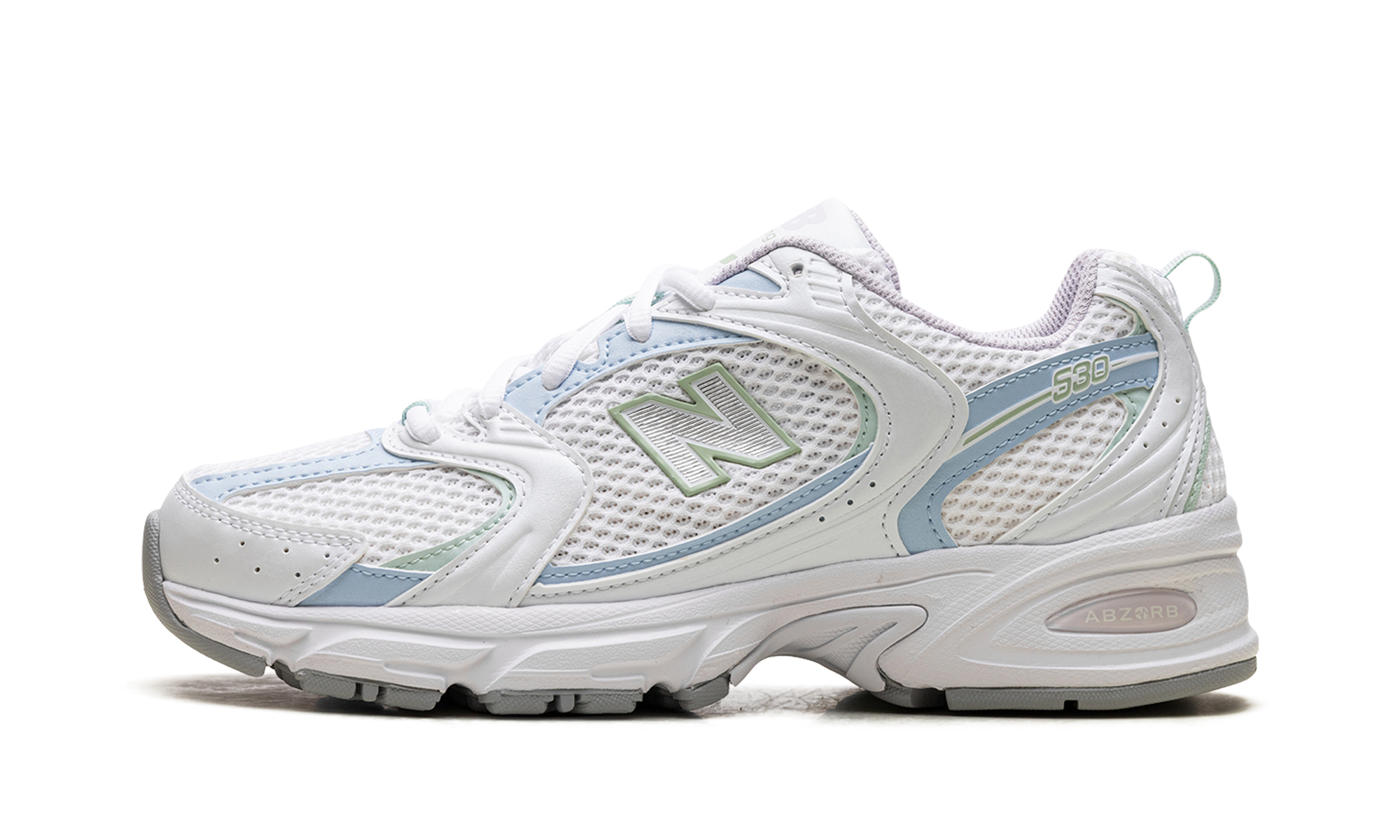 New Balance 530 White Light Chrome Blue Clay Ash