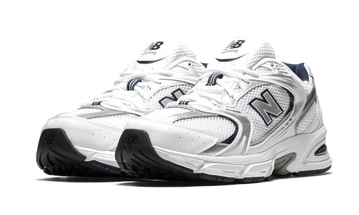 New Balance 530 White Silver Navy, White/Silver/Navy (MR530SG)