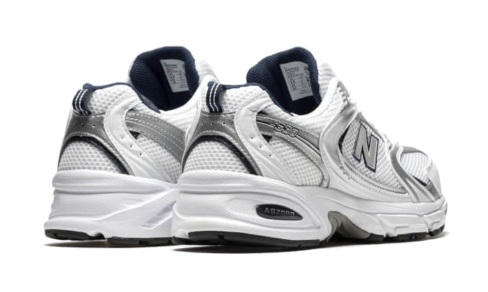 New Balance 530 White Silver Navy, White/Silver/Navy (MR530SG)