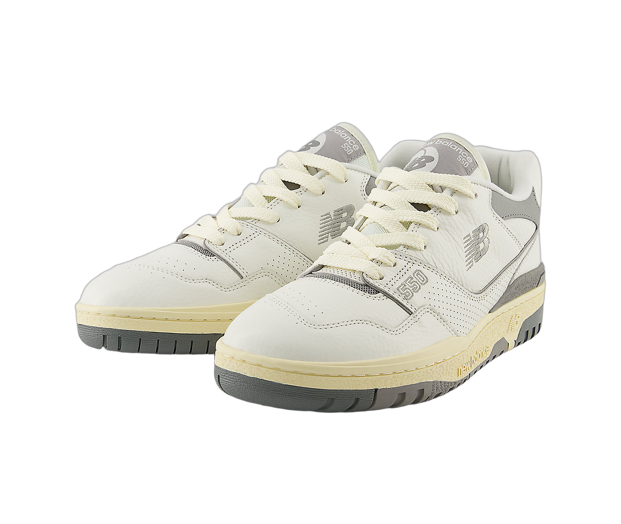 New Balance 550 Away Grey Mini Logo, Sea Salt/Team Away Grey/Calcium (BB550PTC)