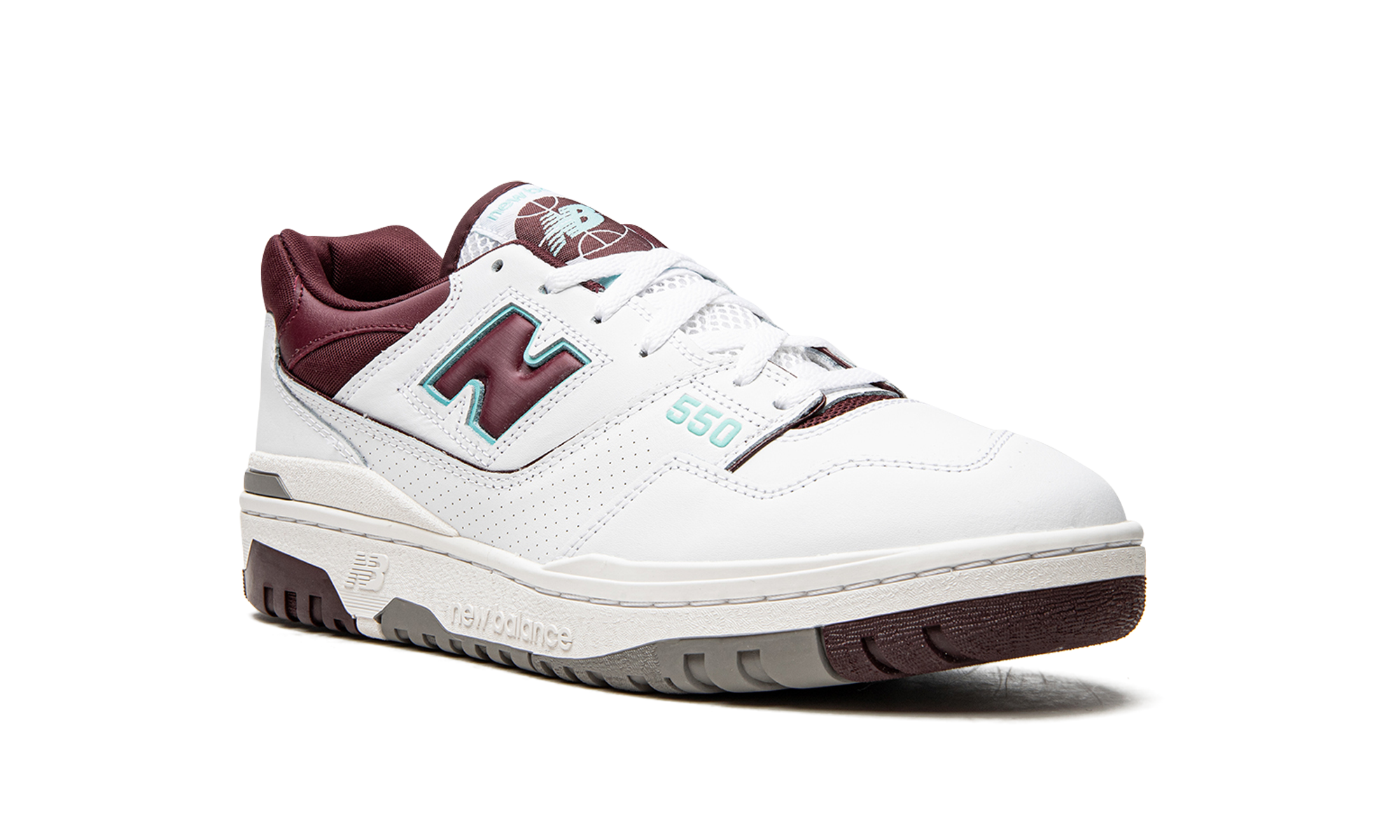 New Balance 550 Burgundy Cyan