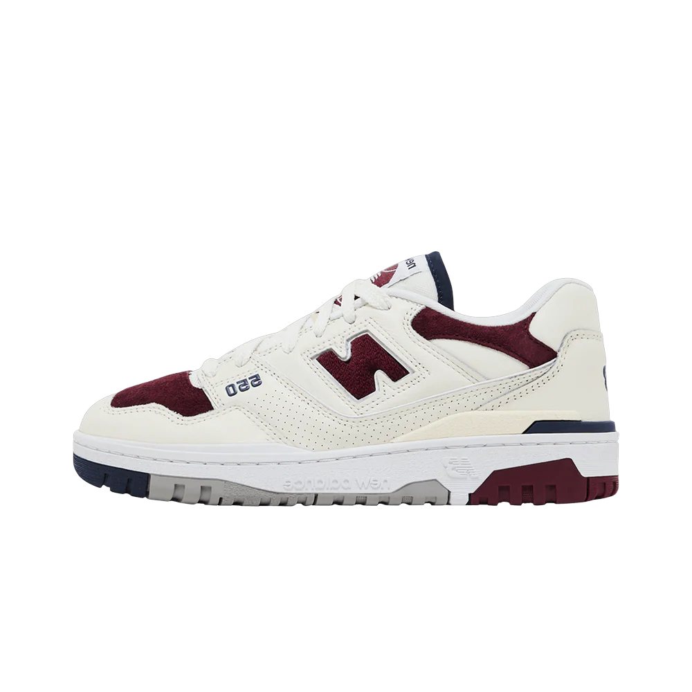 New Balance 550 Maroon Navy, White/Maroon/Navy (BB550VRC)