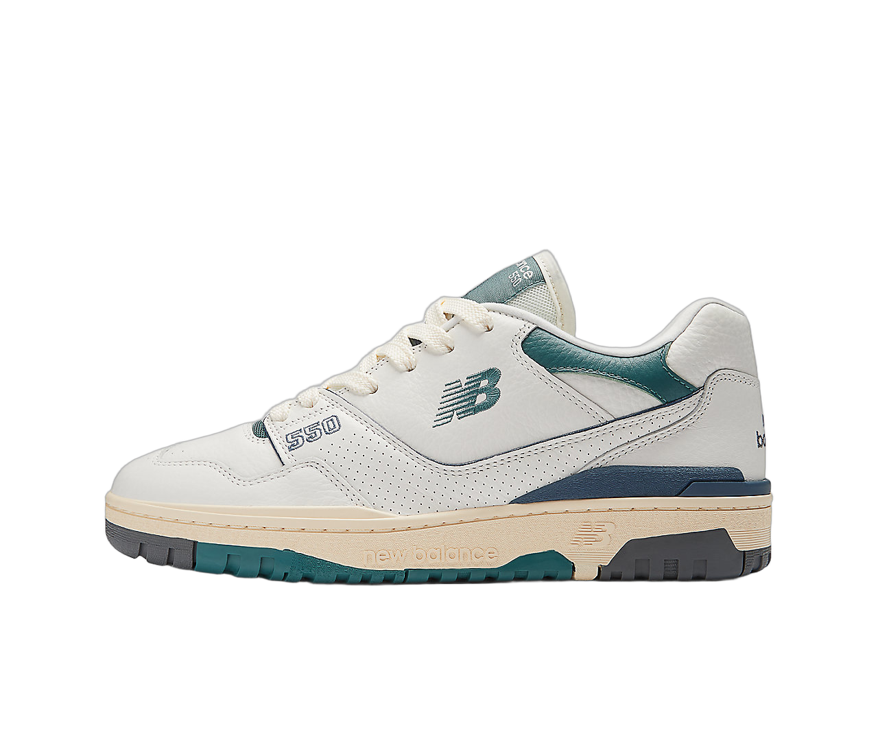 New Balance 550 New Spruce Mini Logo, Sea Salt/New Spruce/Calcium (BB550PTB)