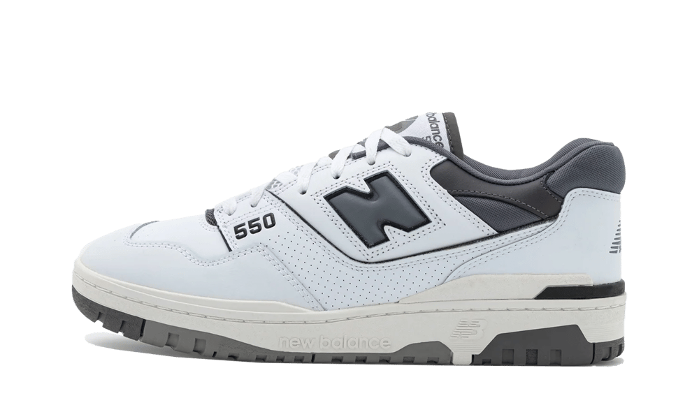 New Balance 550 White Grey Dark Grey, White/Castlerock/Light Grey (BB550WTG)