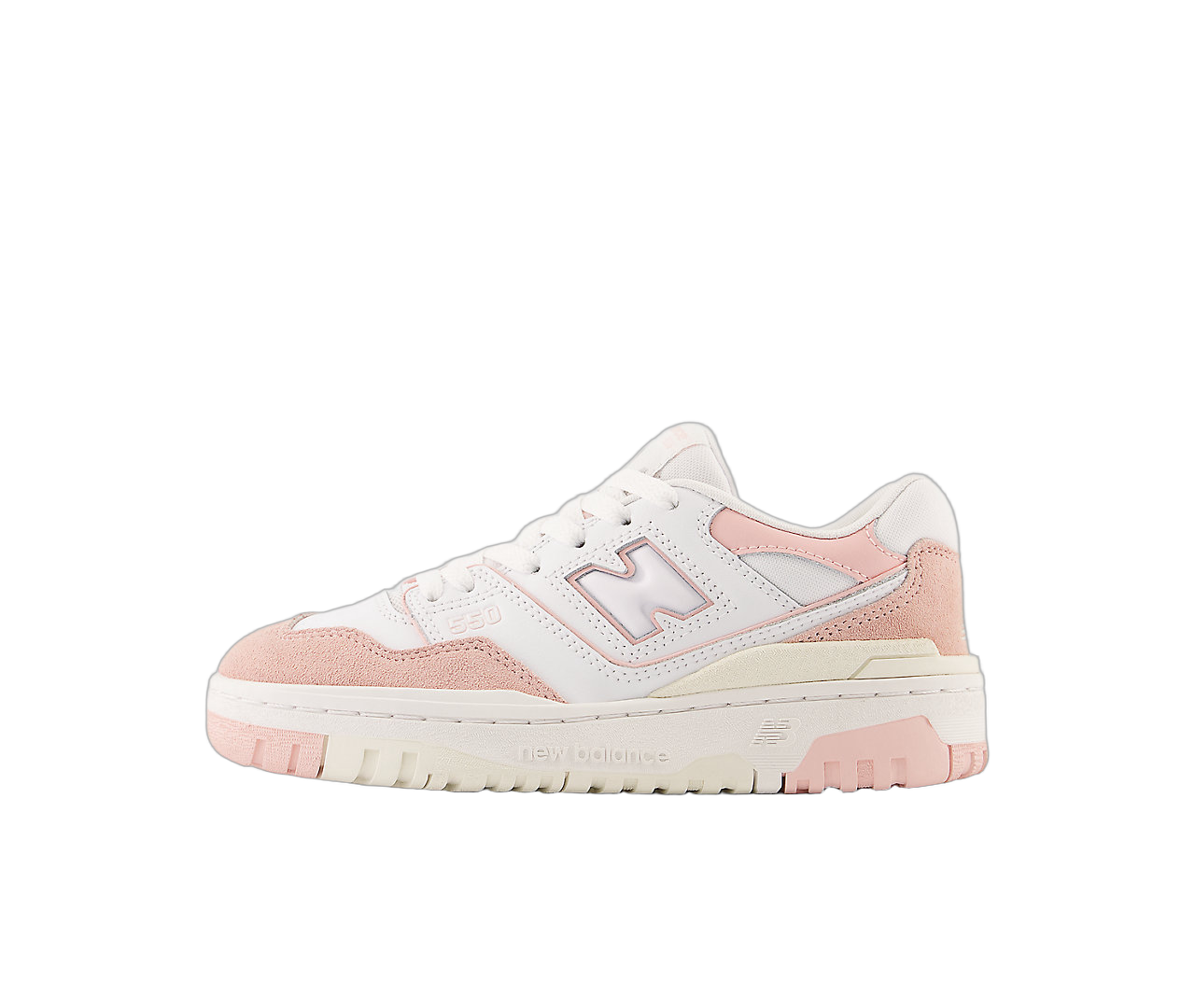 New Balance 550 White Pink Sea Salt, White/Pink Sand/Sea Salt (GSB550CD)