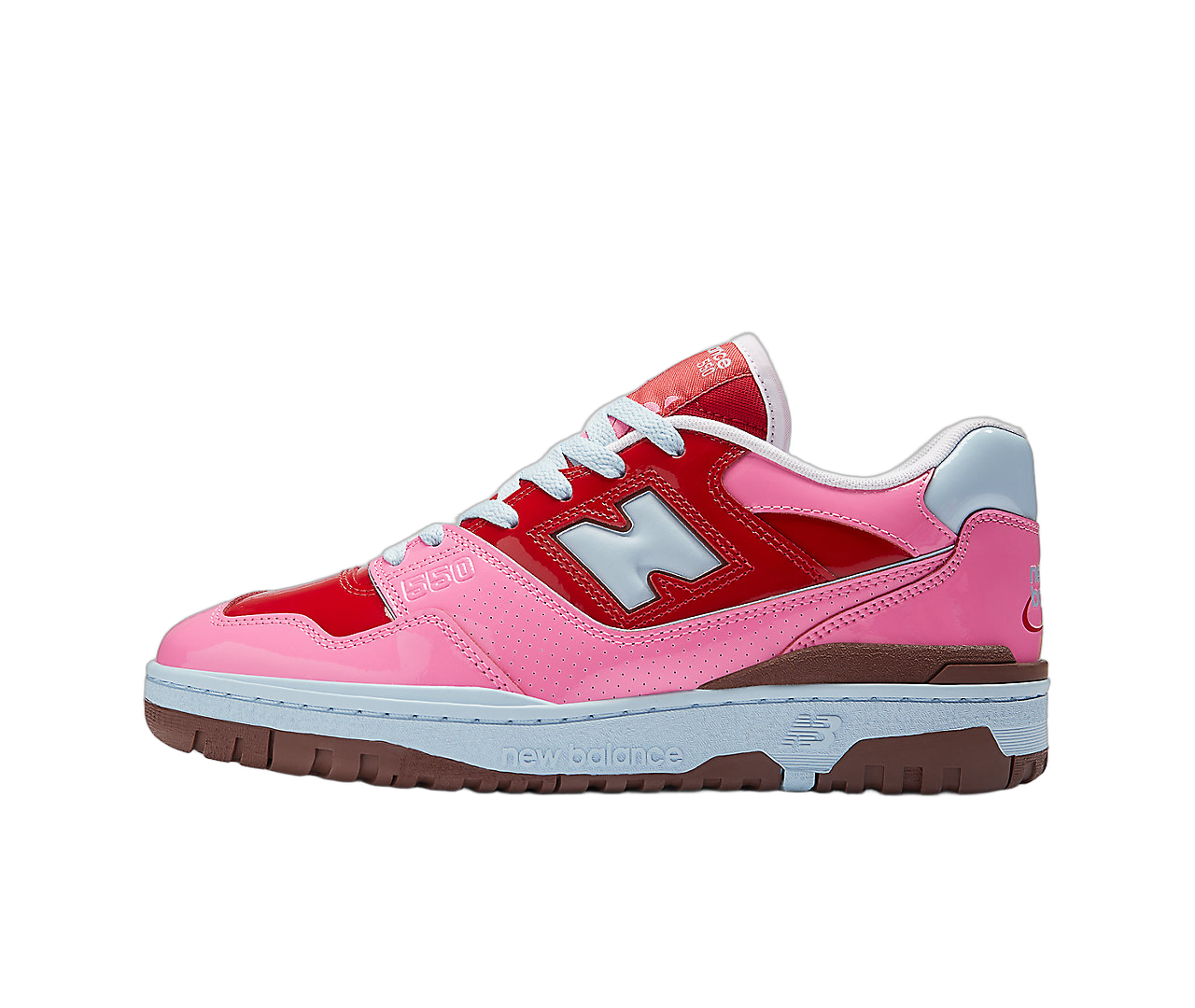 New Balance 550 Y2K Patent Leather Pack Red Pink, Red/Pink/Brown (BB550YKC)