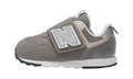 New Balance 574 Hook and Loop Rain Cloud Silver Metallic (TD)