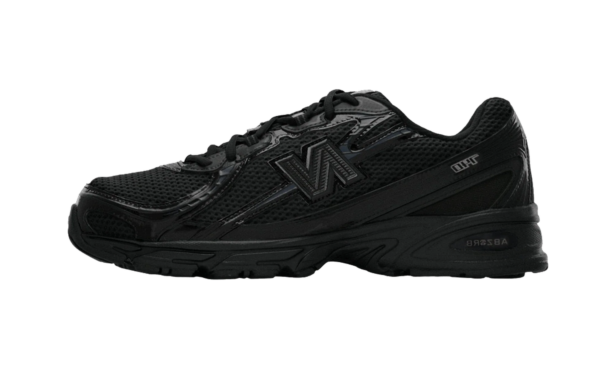 New Balance 740 Triple Black Patent