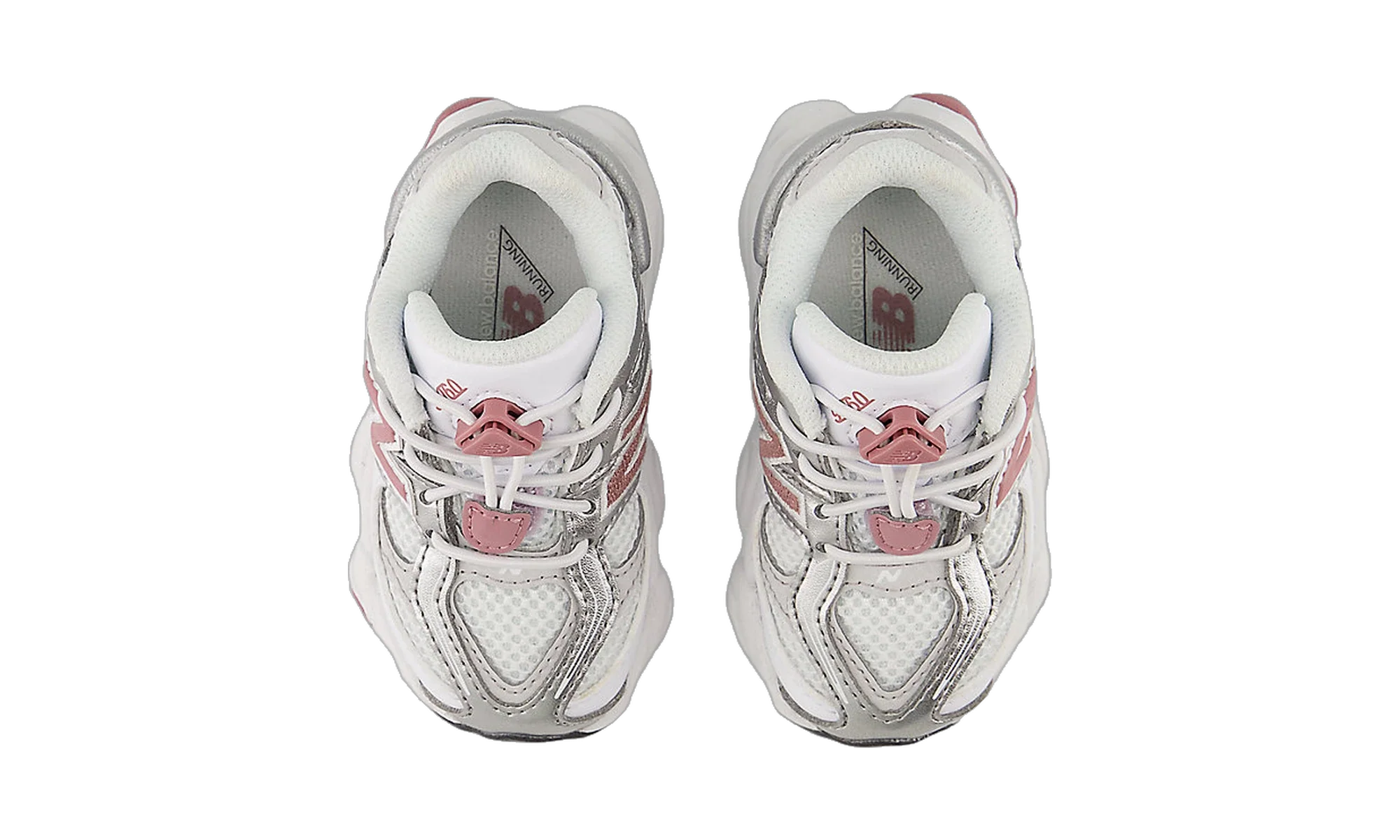 New Balance 9060 Bungee Lace White Rosewood Silver (TD)