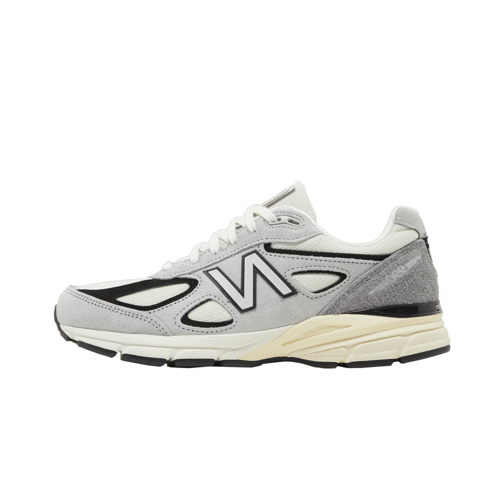 New Balance 990v4 MiUSA Teddy Santis Grey Black Cream, Grey/Black (U990TG4)