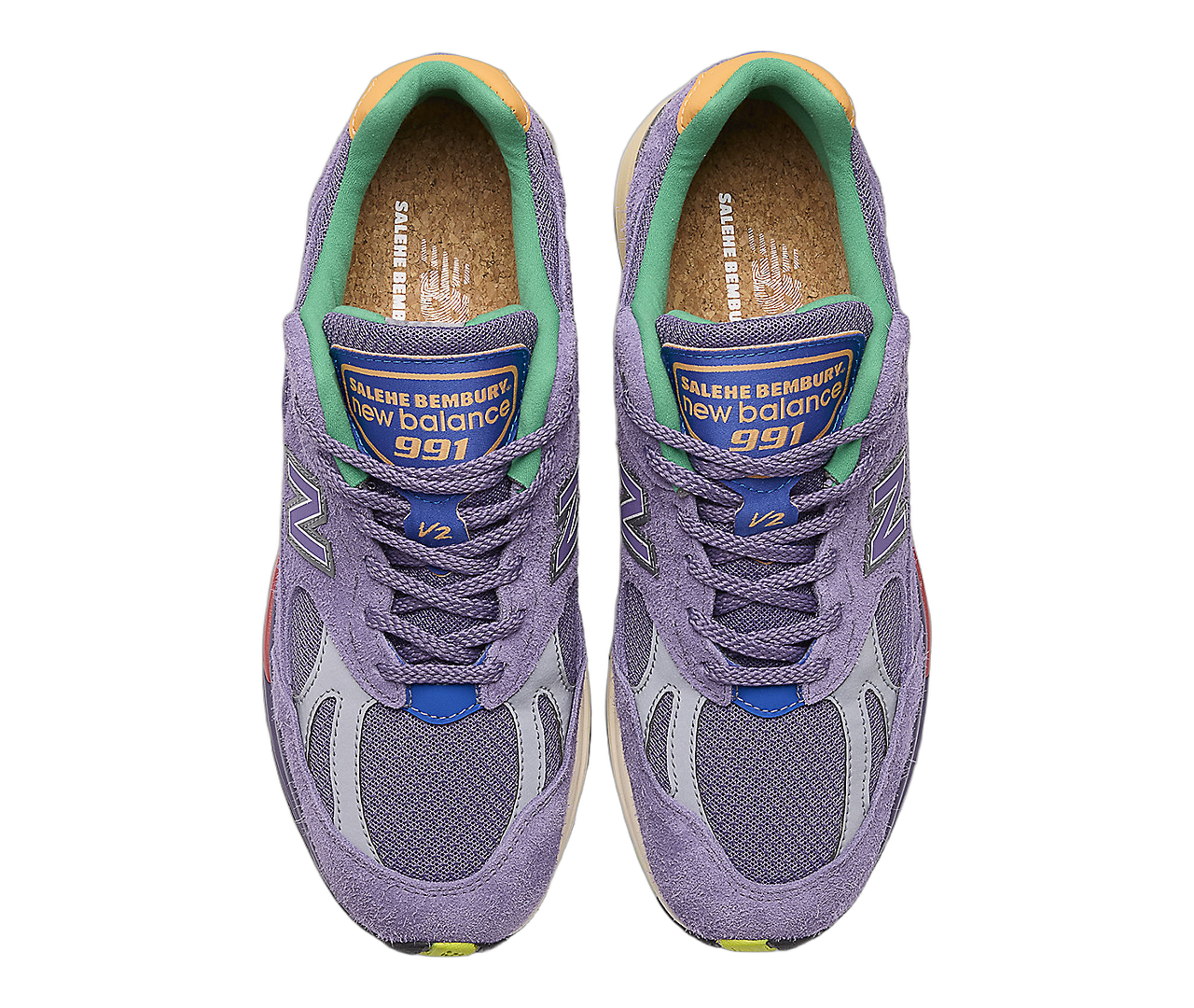 New Balance 991v2 MiUK Salehe Bembury Colors Be The Palette, Purple/Purple (U991SB2)