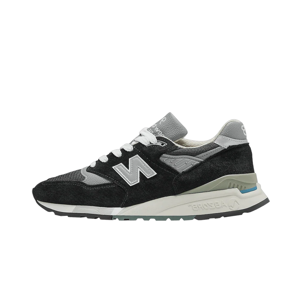 New Balance 998 MiUSA Black Silver, Black/Silver (U998BL)