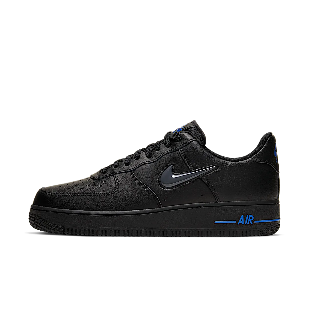 Nike Air Force 1 Low Jewel Black Grey Royal, Black/Wolf Grey-Game Royal (CT3438-002)