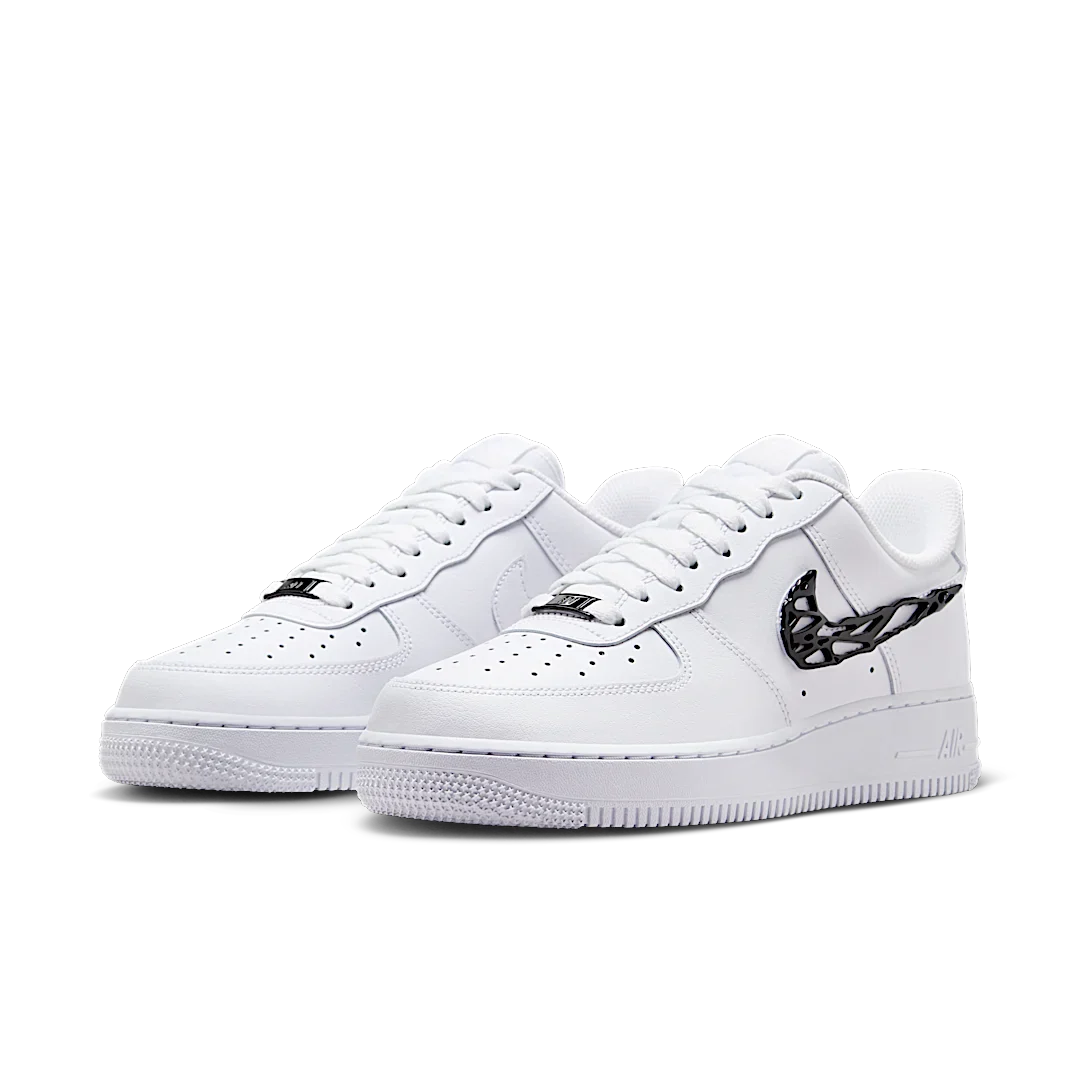 Nike Air Force 1 Low Liquid Metal Swoosh, White/Black (IF1686-101)