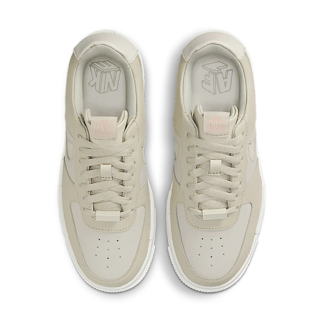 Nike Air Force 1 Low Pixel Stone Bone Summit White, Light Stone/Summit White-Pale Coral-Light Bone (CK6649-104)