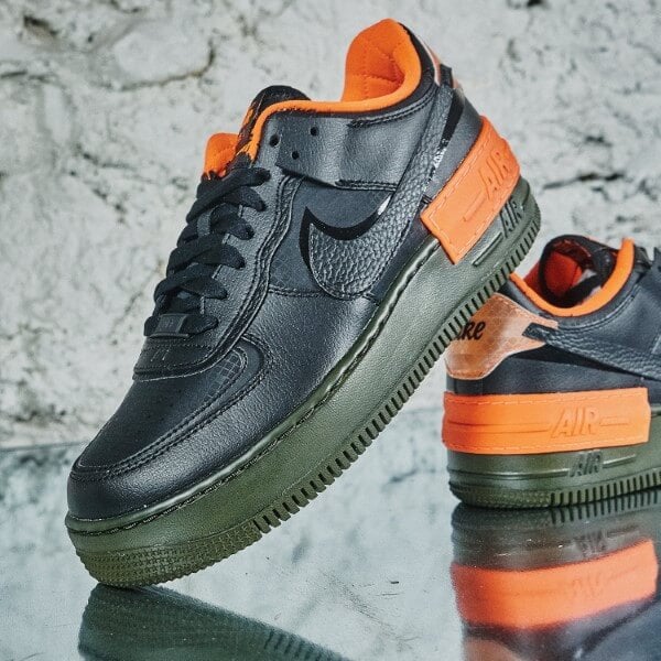 Nike Air Force 1 Low Shadow Black Hyper Crimson Cargo Khaki