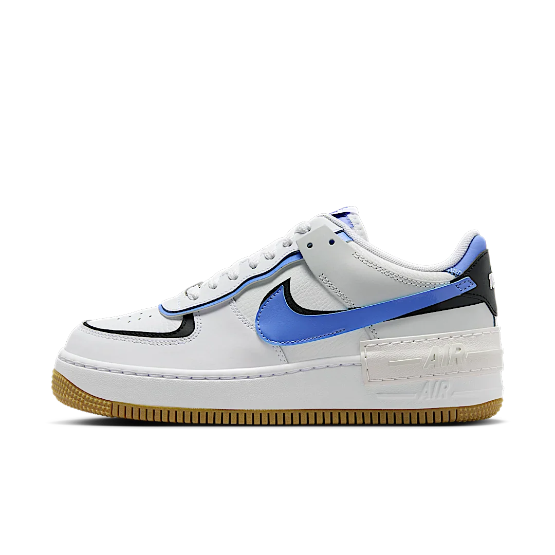 Nike Air Force 1 Low Shadow White Photon Dust Royal Pulse, White/Black/Photon Dust/Royal Pulse (DZ1847-109)