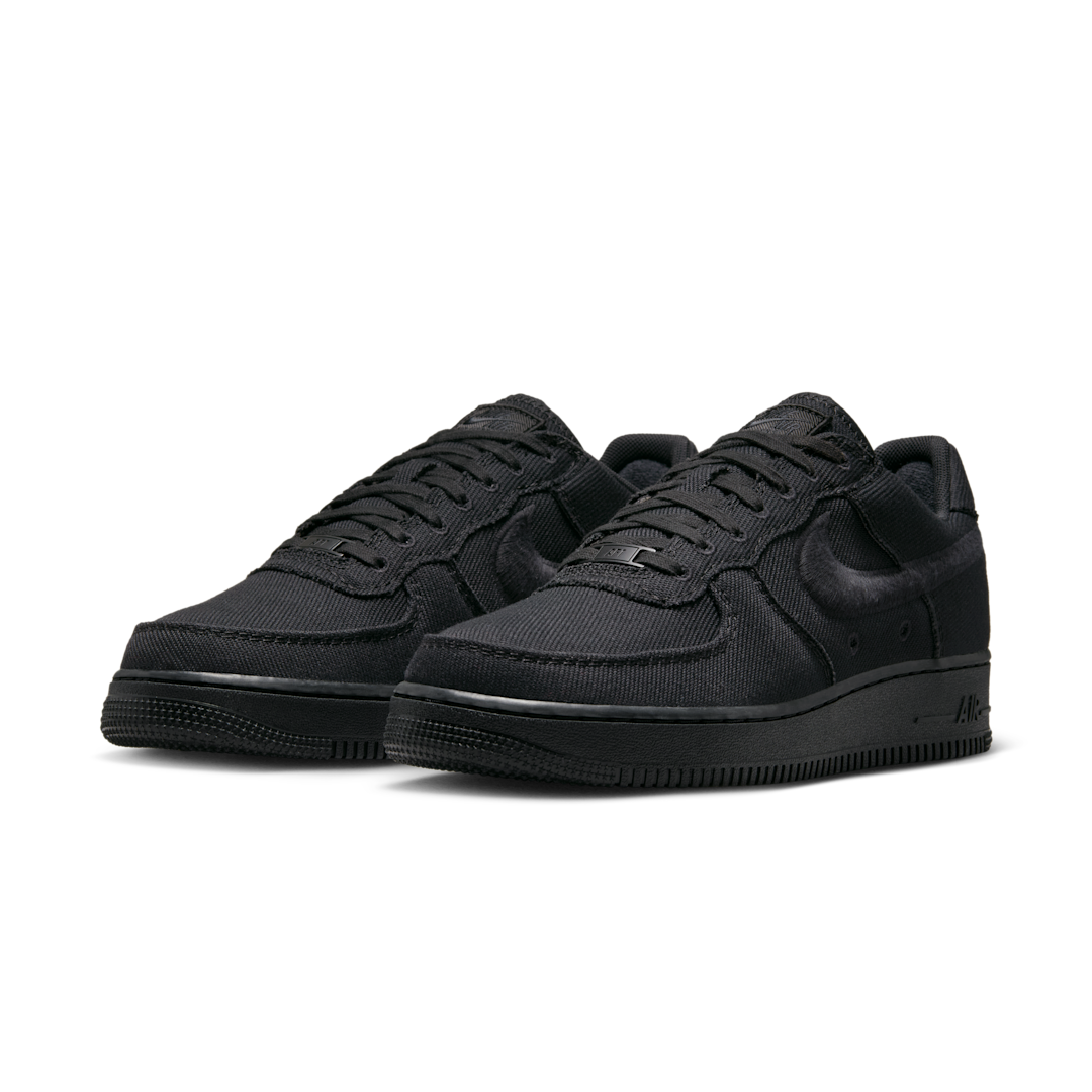 Nike Air Force 1 Low Triple Black Canvas, Black/Black (HV1204-002)