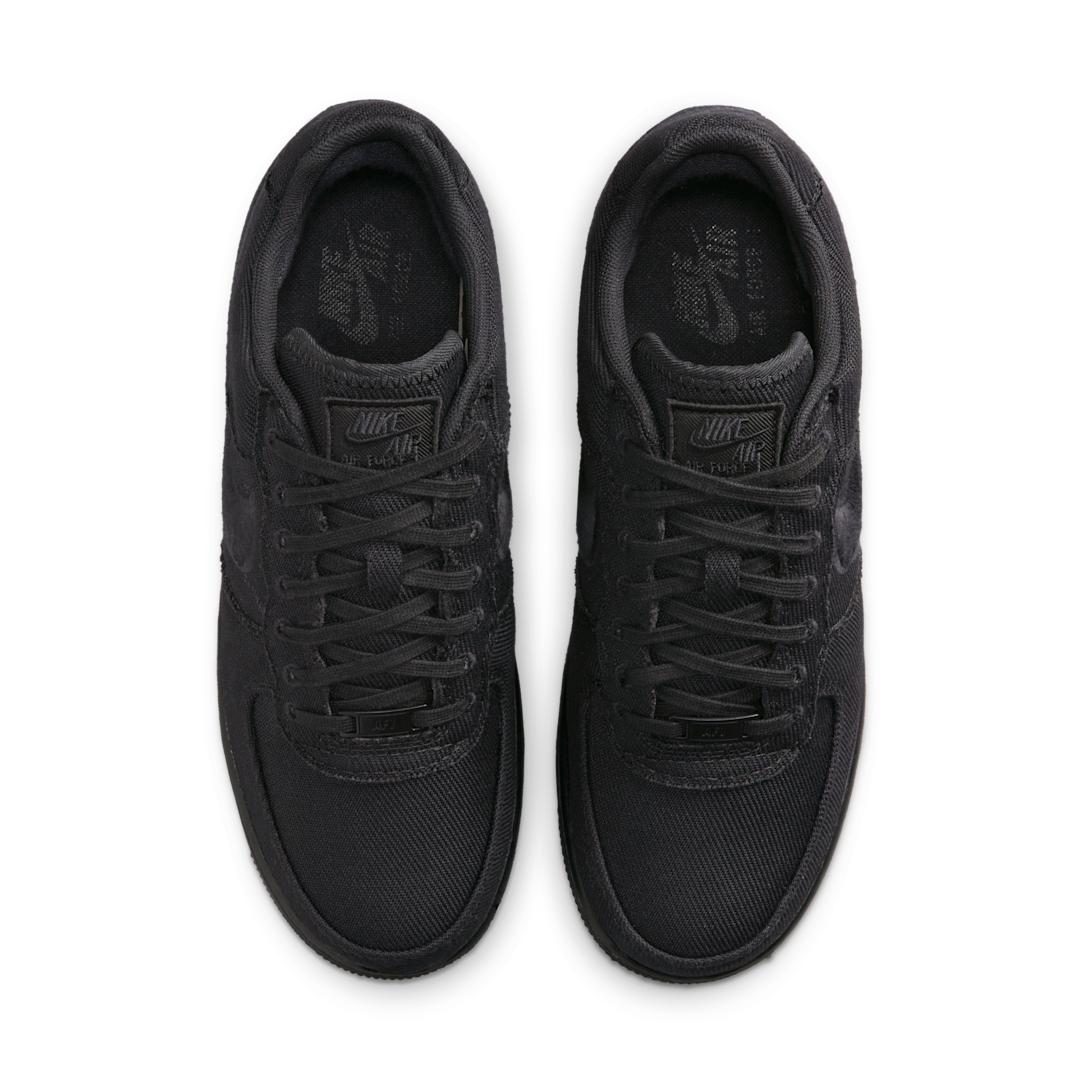 Nike Air Force 1 Low Triple Black Canvas, Black/Black (HV1204-002)