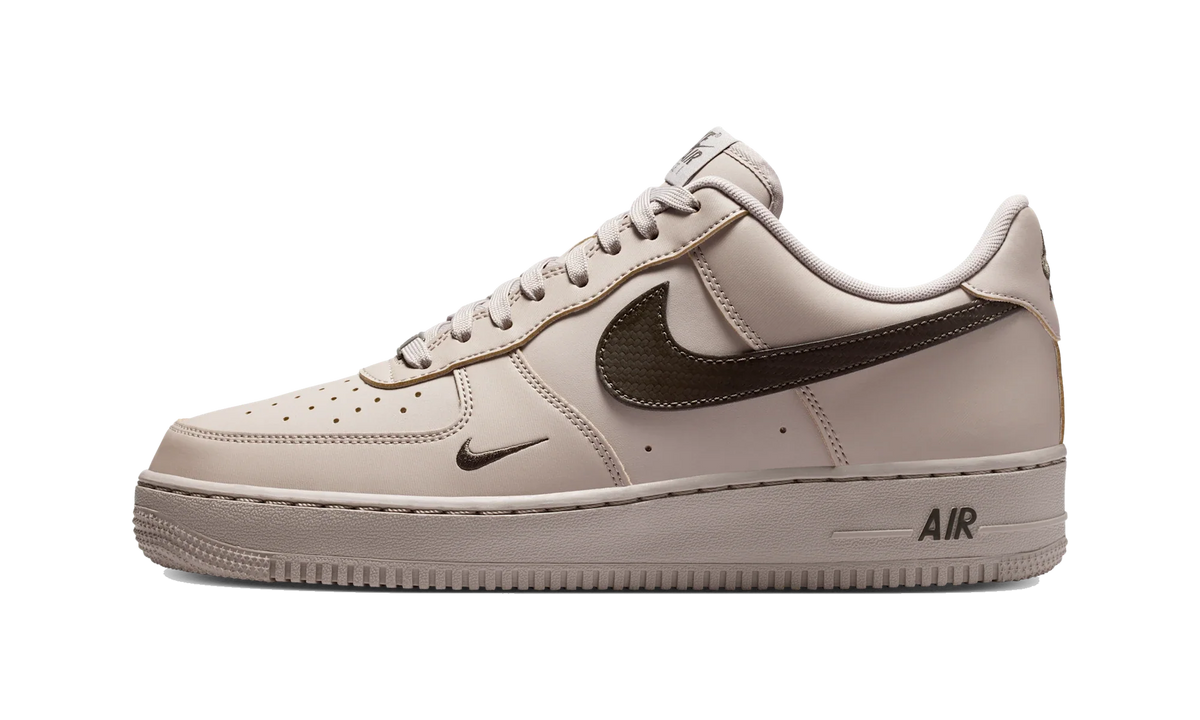 Nike Air Force 1 Low '07 Carbon Fiber Swoosh College Grey Newsprint