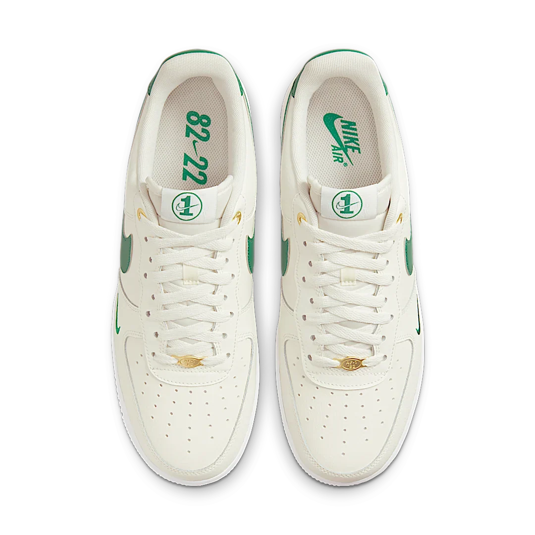 Nike Air Force 1 Low '07 LV8 40th Anniversary Sail Malachite, Sail/Malachite/White/Metallic Gold (DQ7658-101)