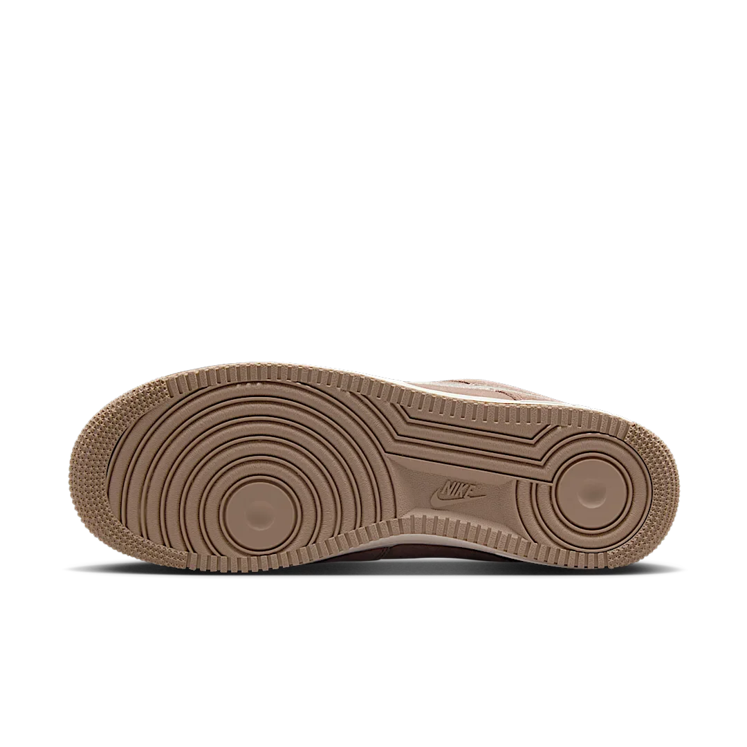 Nike Air Force 1 Low '07 LV8 Mink Brown Embroidered Swoosh, Mink Brown/Sail (HJ4465-200)