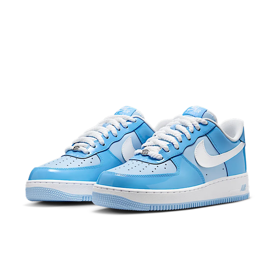 Nike Air Force 1 Low '07 LV8 Phychic Blue White Patent, Psychic Blue/University Blue/White (HV9405-400)