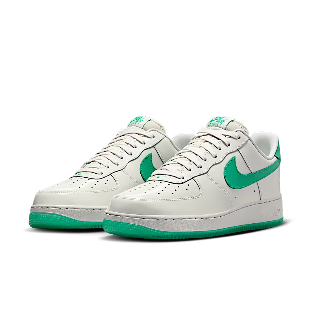 Nike Air Force 1 Low '07 Patent Platinum Tint Stadium Green, Platinum Tint/Stadium Green (HF4864-094)