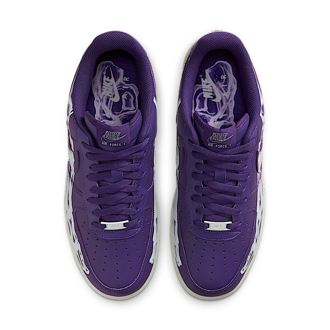 Nike Air Force 1 Low Purple Skeleton, Court Purple/Court Purple-White (CU8067-500)