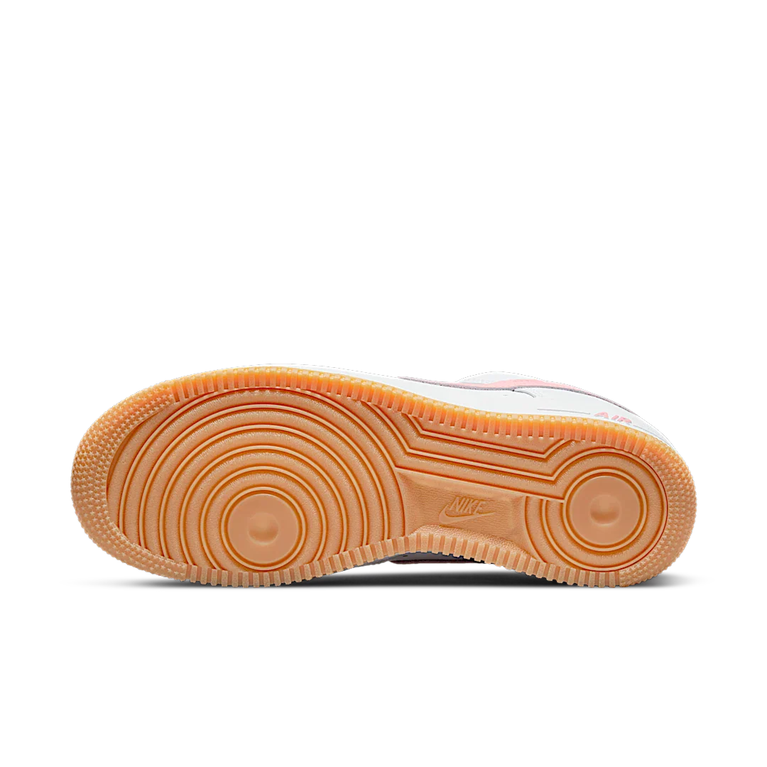 Nike Air Force 1 Low '07 Retro Color of the Month Pink Gum, White/Pink-Gum Yellow-Metallic Gold (DM0576-101)