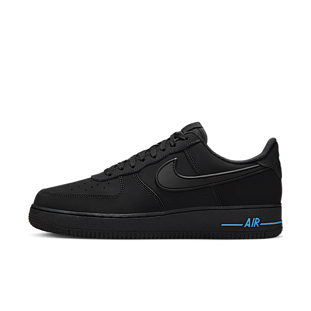 Nike Air Force 1 Low '07 SE Black University Blue, Black/Black/University Blue (HV6223-001)