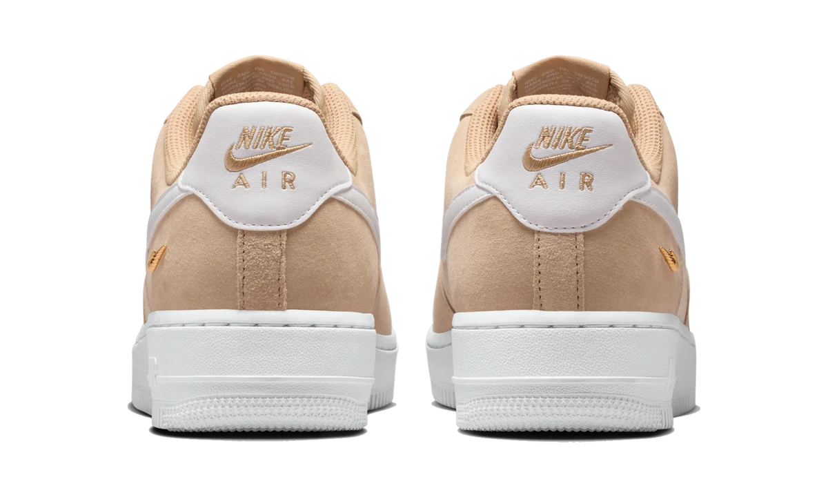 Nike Air Force 1 Low '07 SE Linen Sand Drift Metallic Gold Mini Swoosh