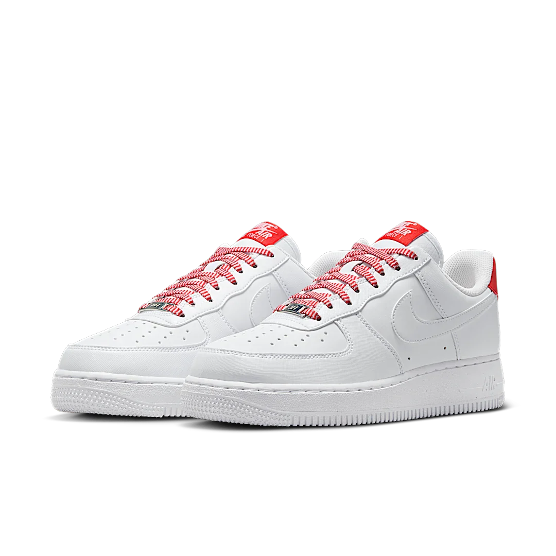 Nike Air Force 1 Low '07 White Pink Foam Metallic Silver Light Crimson, White/Pink Foam/Metallic Silver/Light Crimson (IB7167-103)