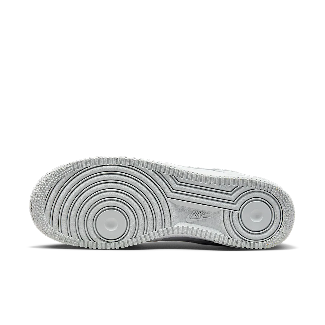 Nike Air Force 1 '07 Low Color of the Month White Metallic Silver, White-Metallic Silver-Metallic Gold (DZ6755-100)