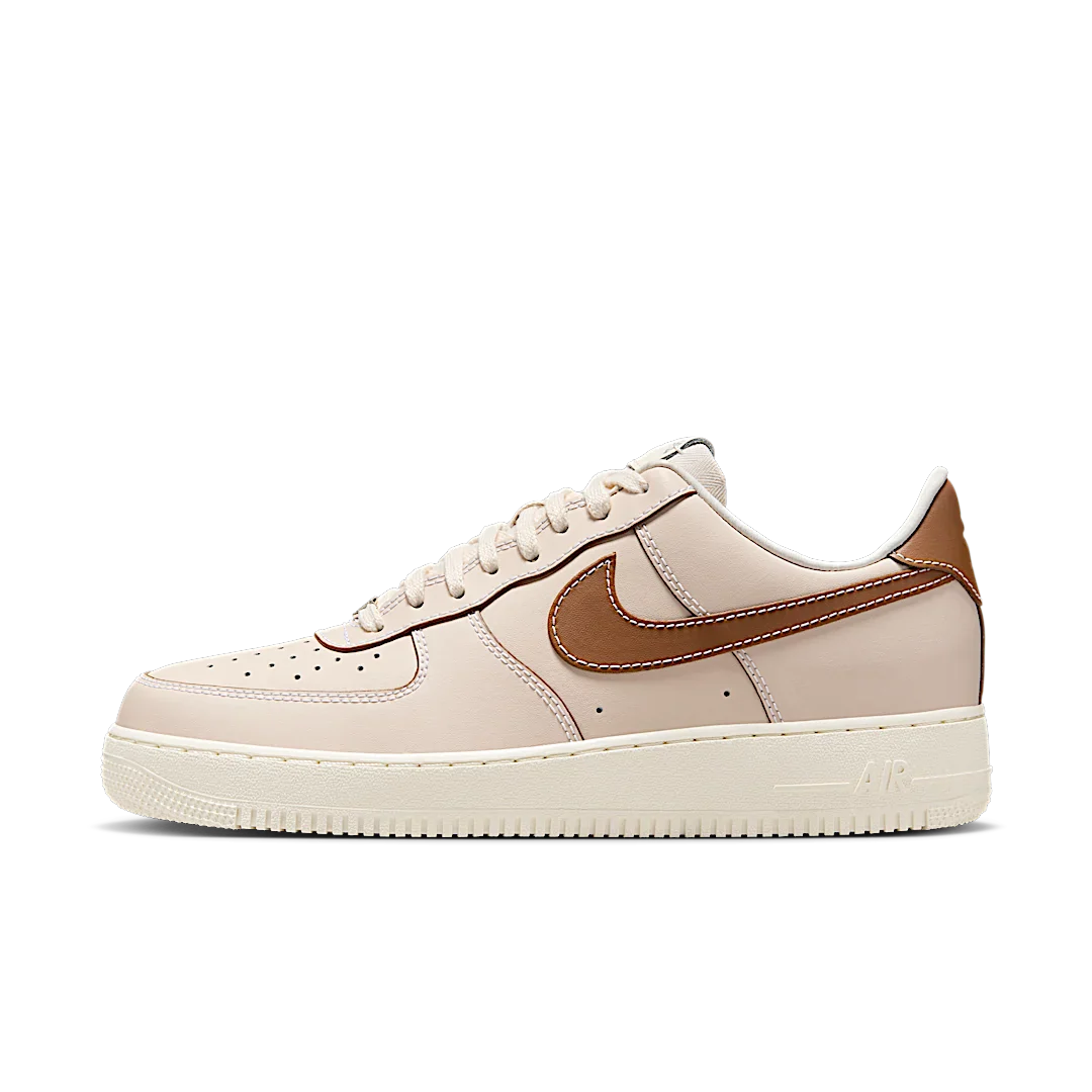 Nike Air Force 1 '07 Pearl White Pale Ivory Sail Light British Tan, Pearl White/Pale Ivory/Sail/Light British Tan (IB8865-221)