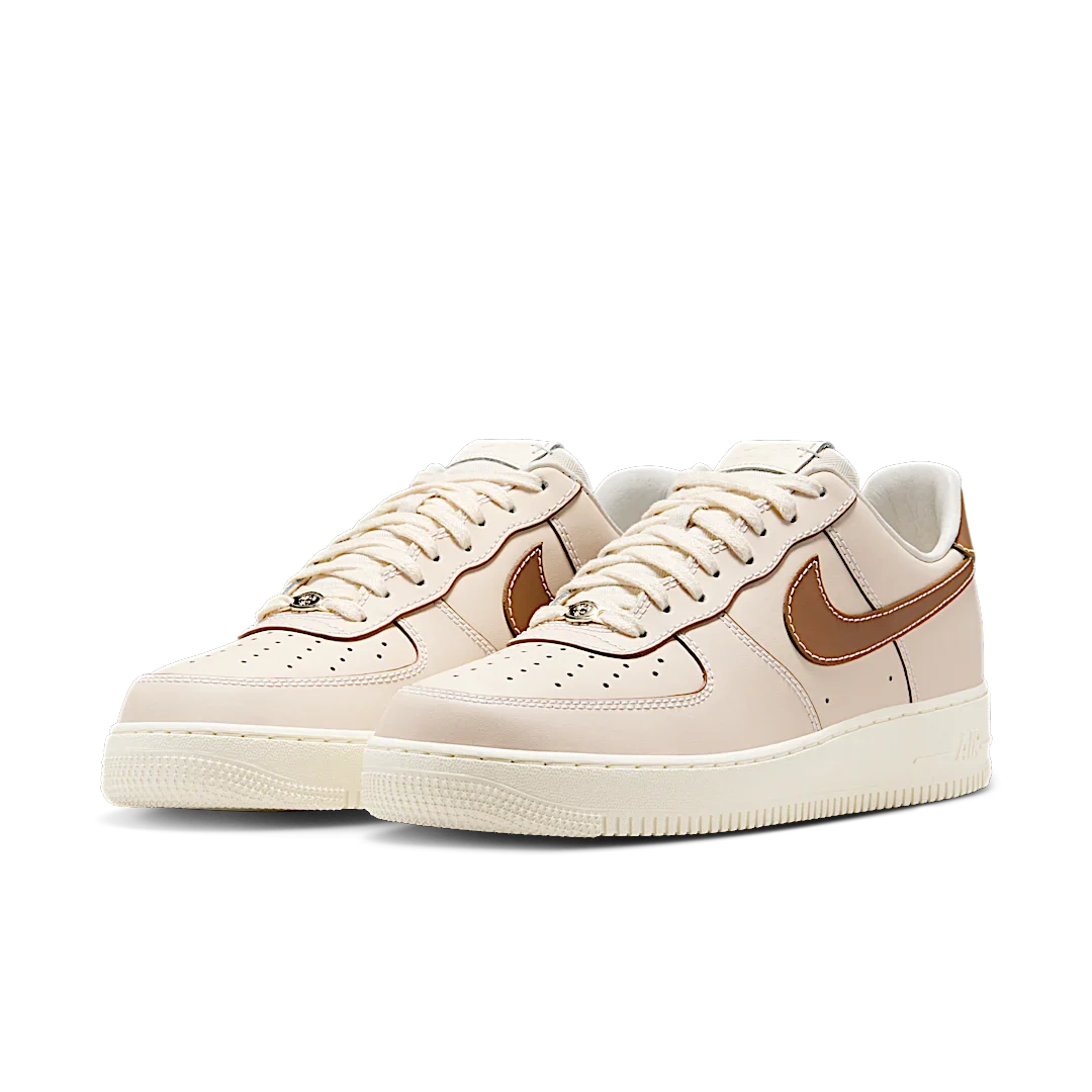 Nike Air Force 1 '07 Pearl White Pale Ivory Sail Light British Tan, Pearl White/Pale Ivory/Sail/Light British Tan (IB8865-221)