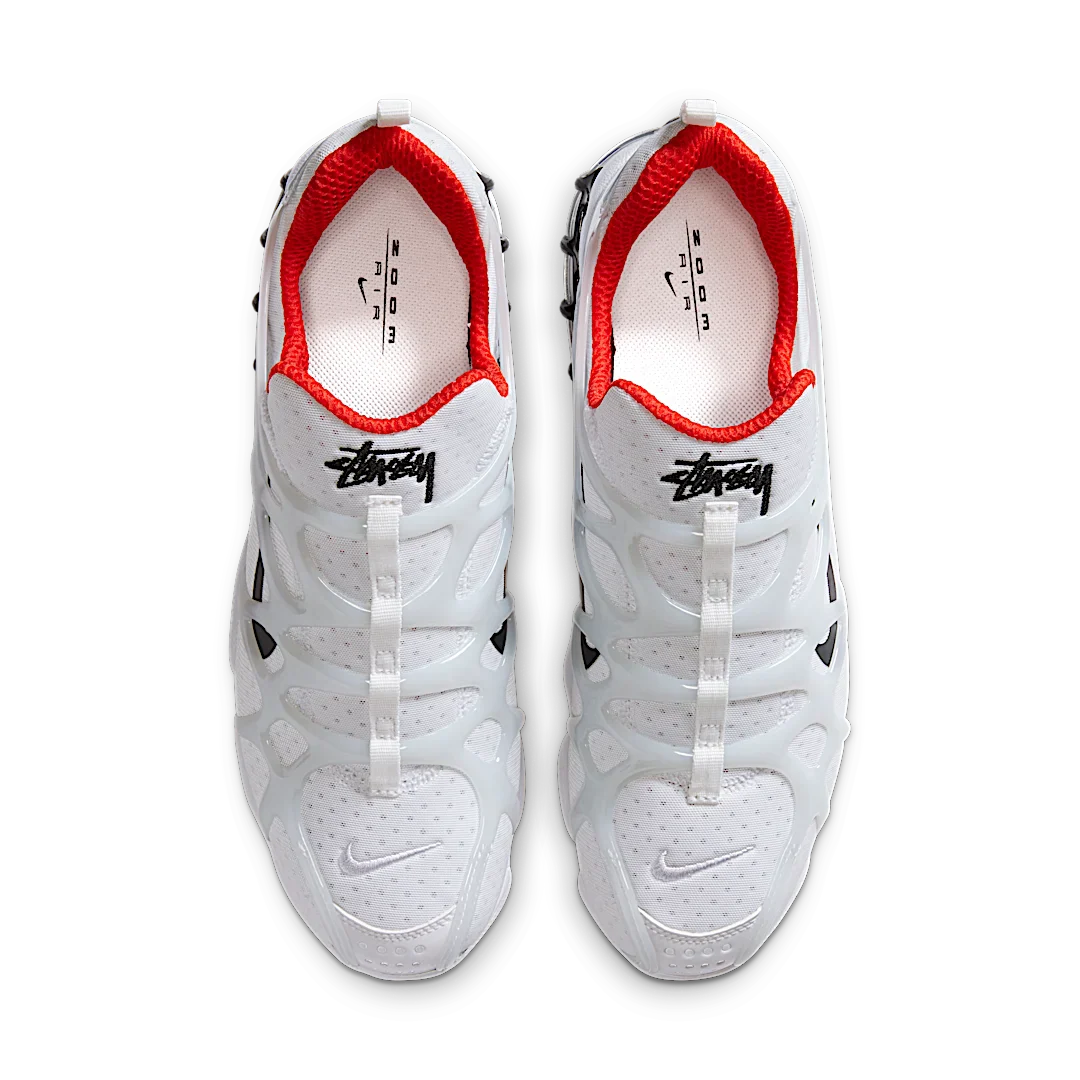 Nike Air Kukini Spiridon Cage 2 Stussy White, White/Black-Habanero Red (CJ9918-100)