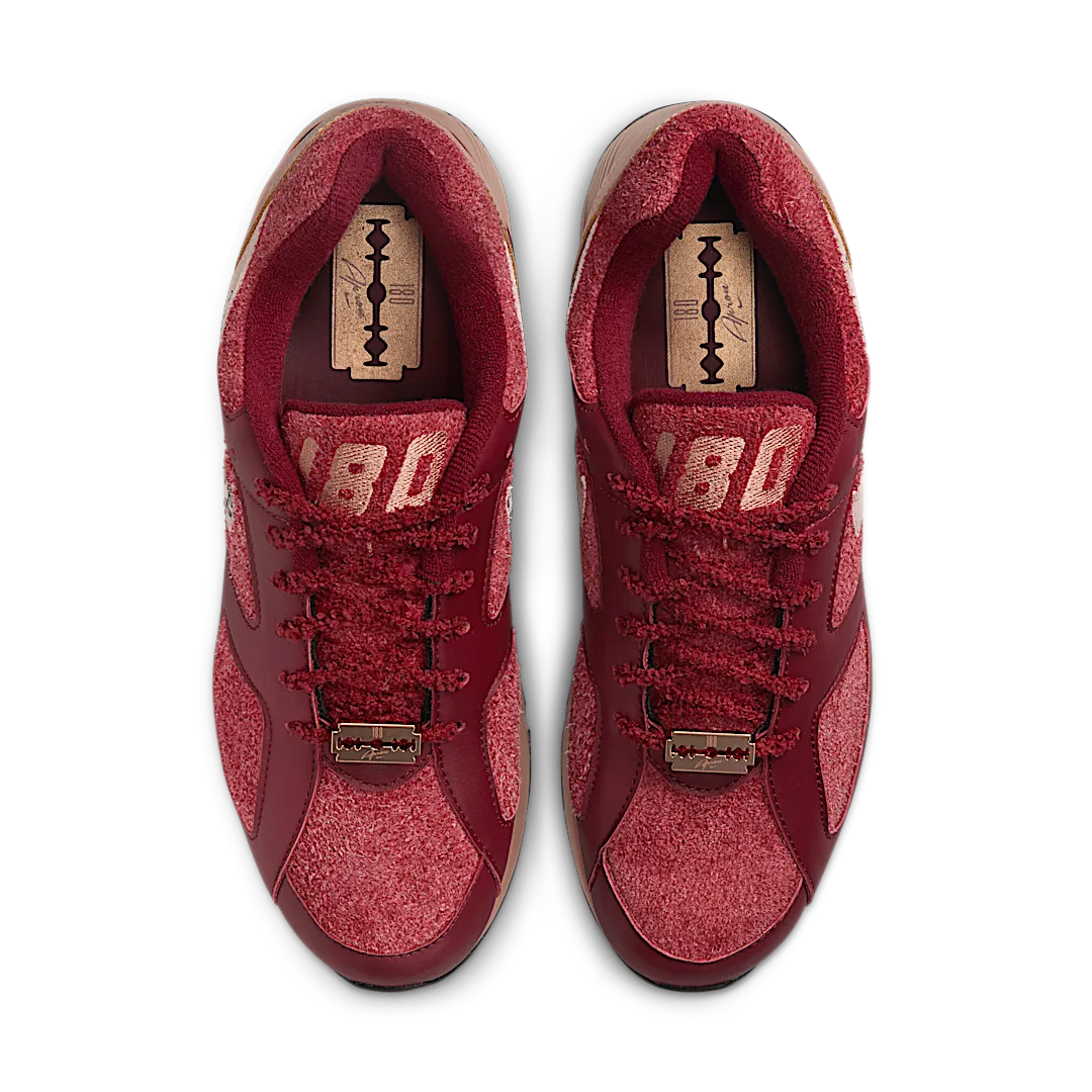 Nike Air Max 180 Apron Records Bloodline, Team Red/Fossil Rose/Pink Oxford (FZ3309-600)