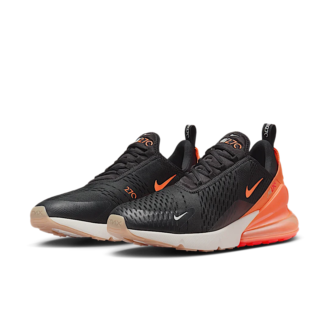 Nike Air Max 270 Black Phantom Total Orange, Black/Bright Crimson/Phantom/Total Orange (AH8050-030)