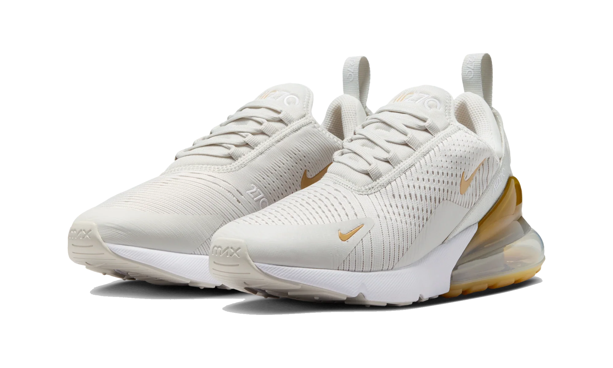 Nike Air Max 270 Light Bone Metallic Gold