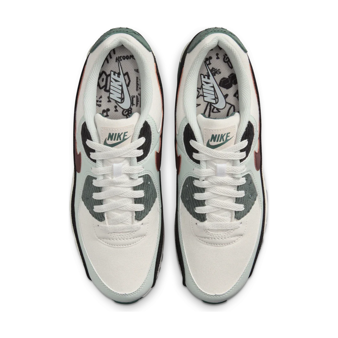 Nike Air Max 90 Burgundy Crush Vintage Green, Phantom/Burgundy Crush/Vintage Green (FV6059-001)