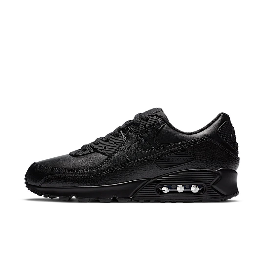 Nike Air Max 90 Leather Triple Black, Black/Black-Black (CZ5594-001)