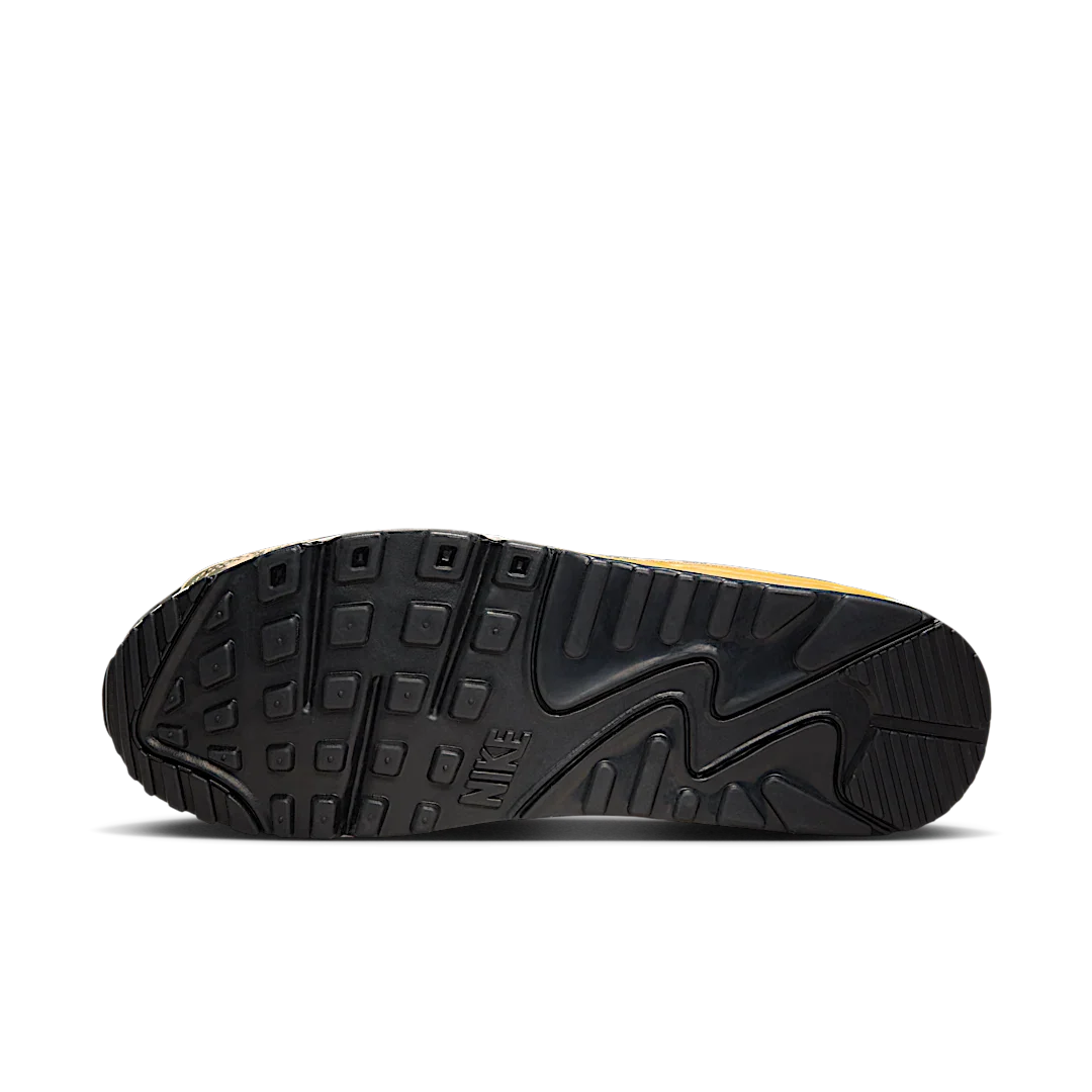 Nike Air Max 90 Premium Black University Gold Camo, Black/University Gold/Parachute Beige/Black (IF1721-001)