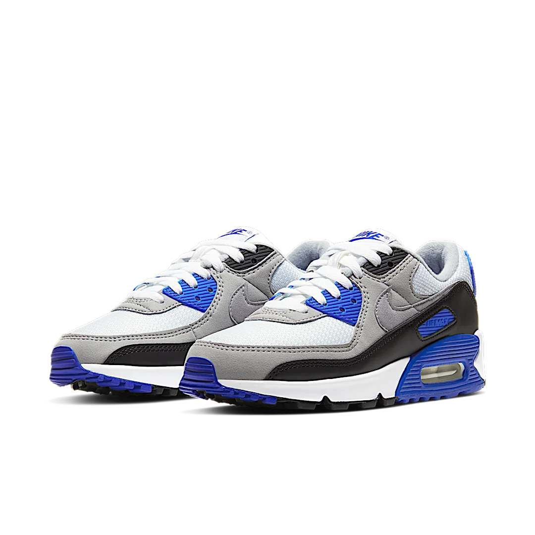 Nike Air Max 90 Recraft Royal, White/Particle Grey-Royal Blue (CD0490-100)