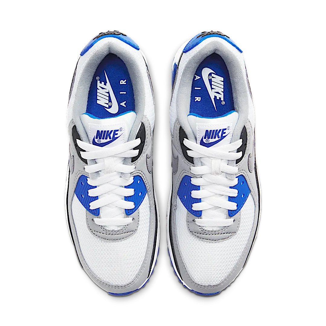 Nike Air Max 90 Recraft Royal, White/Particle Grey-Royal Blue (CD0490-100)