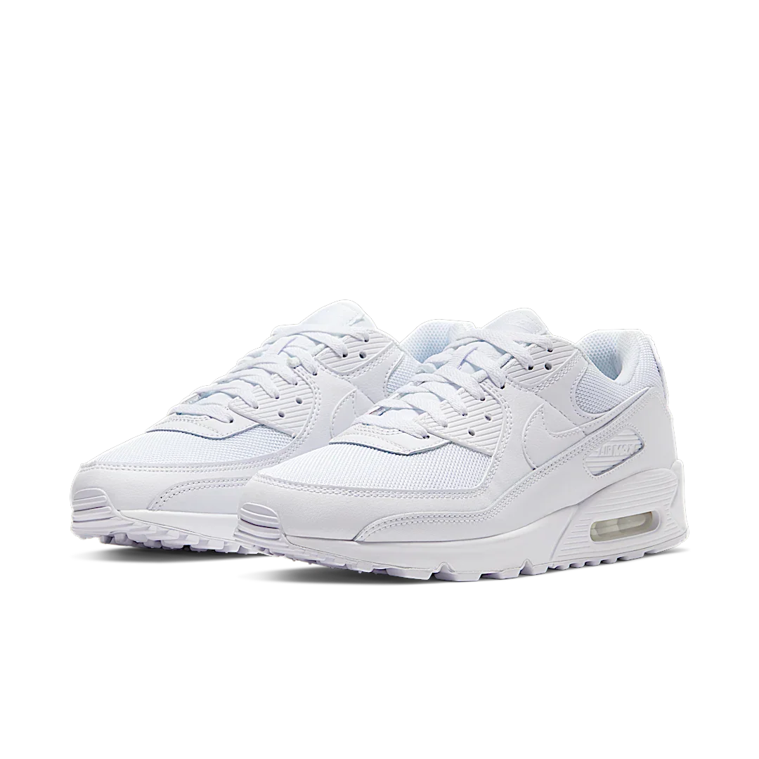 Nike Air Max 90 Recraft Triple White, White/White-White-Wolf Grey (CN8490-100)